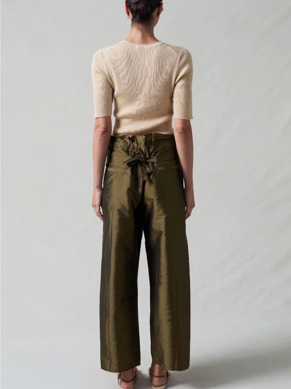 Chan Luu Taffeta Pants